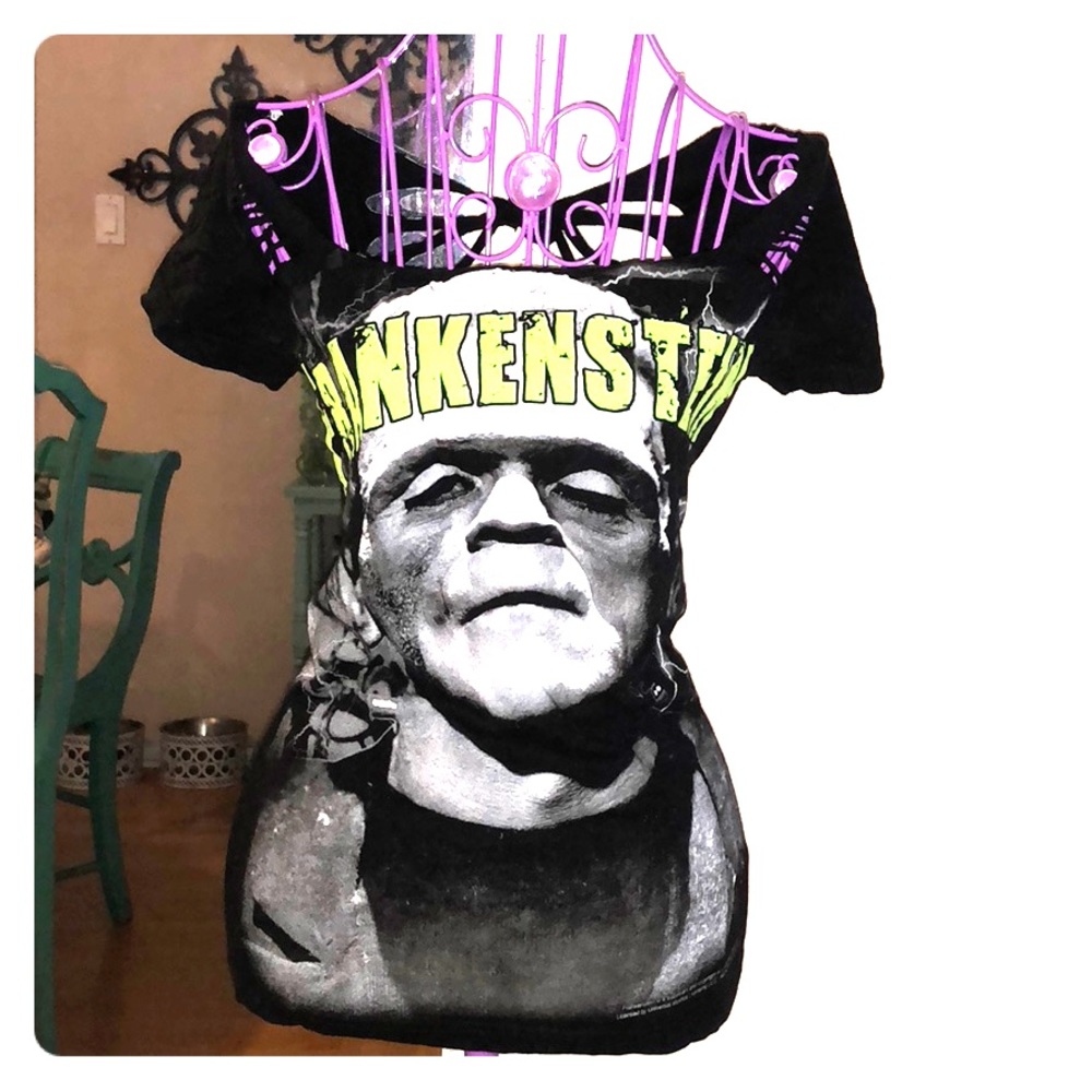 Frankenstein destroyed tee open back